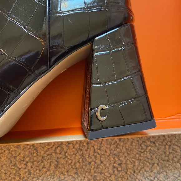 Circus by Sam Edelman Black Croc Over the Knee Boots - Picture 4 of 5